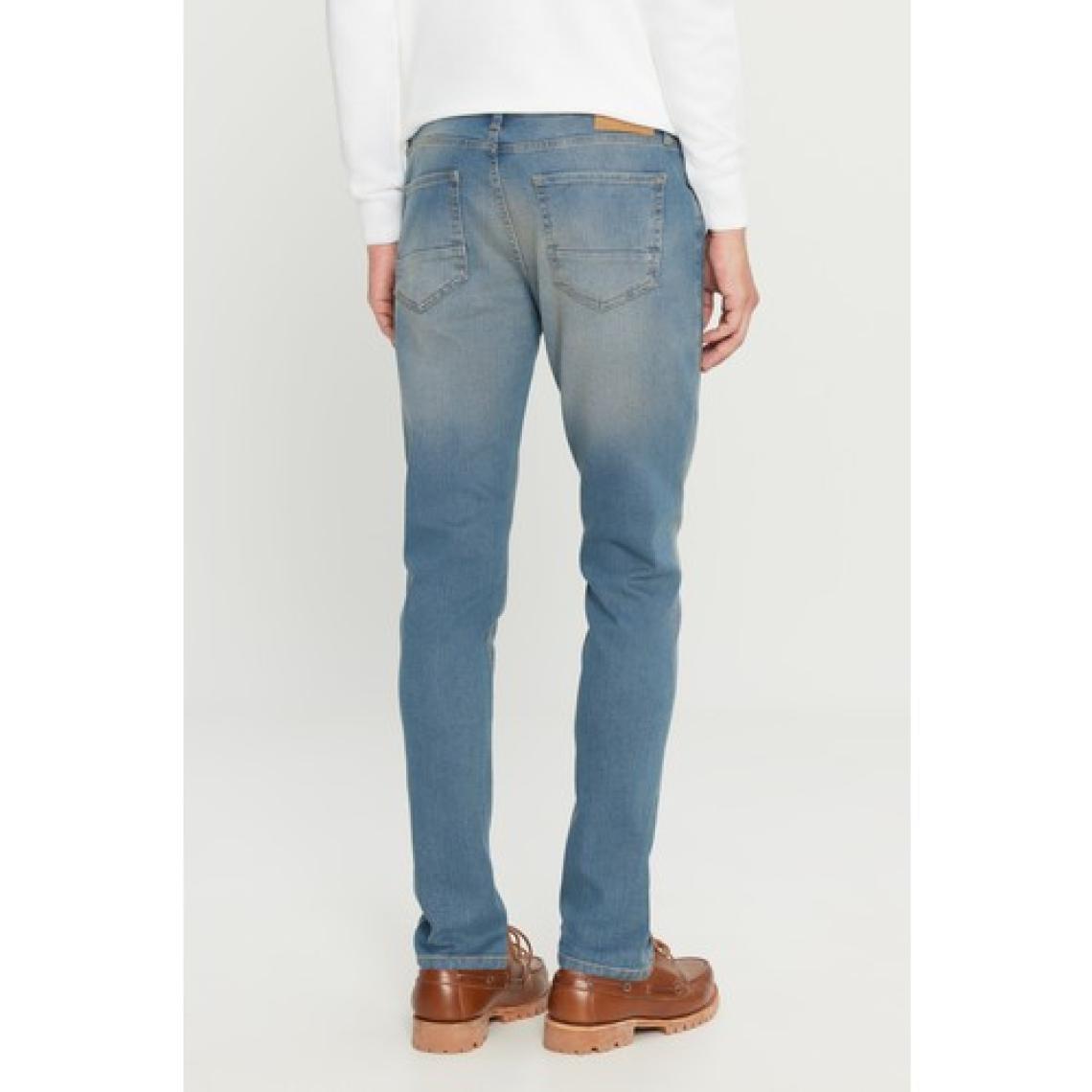 Altınyıldız Classics Erkek Petrol Mavisi Ekstra Slim Fit Dar Kesim Pamuklu Esnek Rıss Jean Kot Denim Pantolon