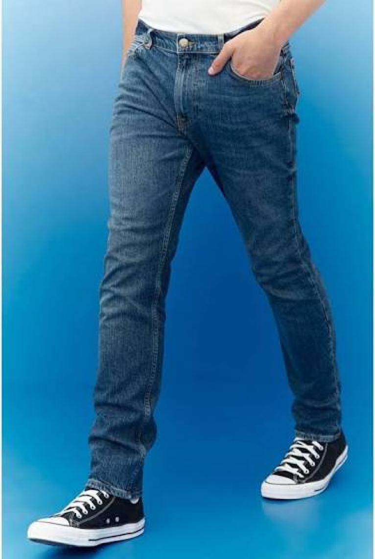 Lee Erkek Rider Slim Fit Normal Bel Denim Esnek Jean Kot Pantolon