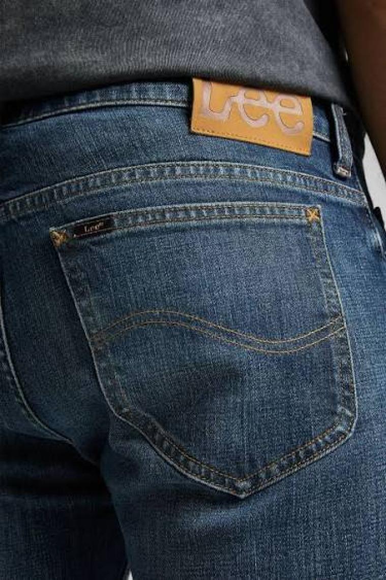 Lee Erkek Rider Slim Fit Normal Bel Denim Esnek Jean Kot Pantolon