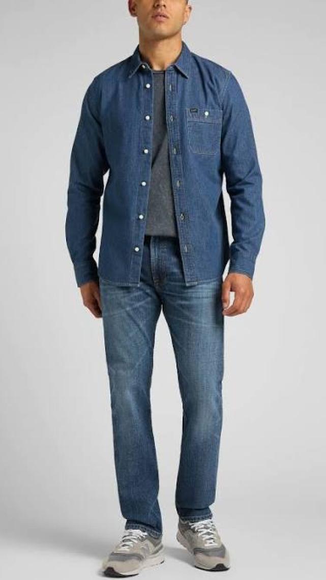 Lee Erkek Rider Slim Fit Normal Bel Denim Esnek Jean Kot Pantolon