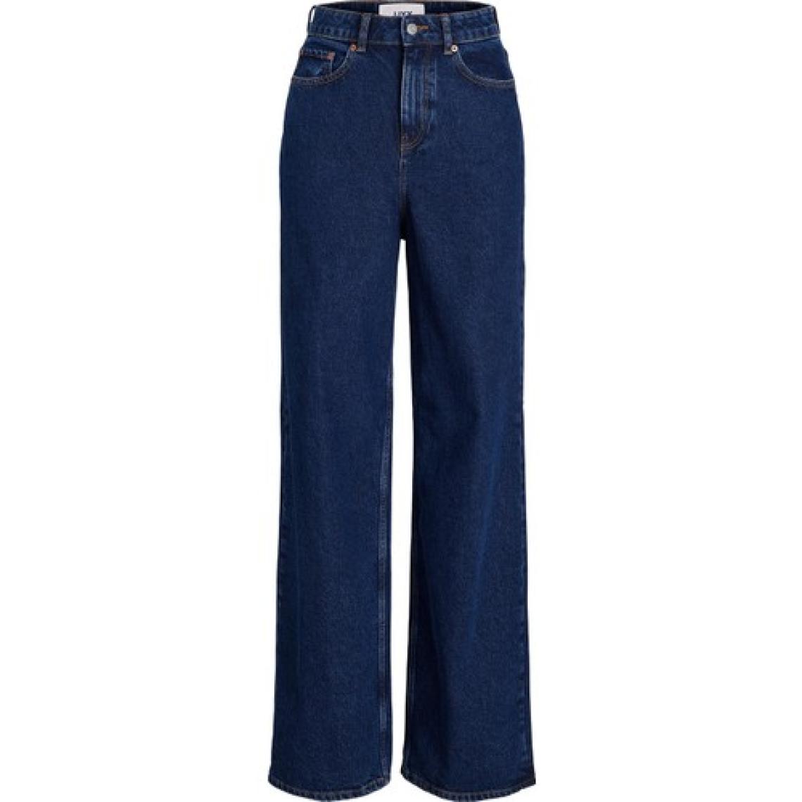 JJXX Jxtokyo Wide Hw Cre6001 Noos Düz Koyu Mavi Kadın Denim Pantolon