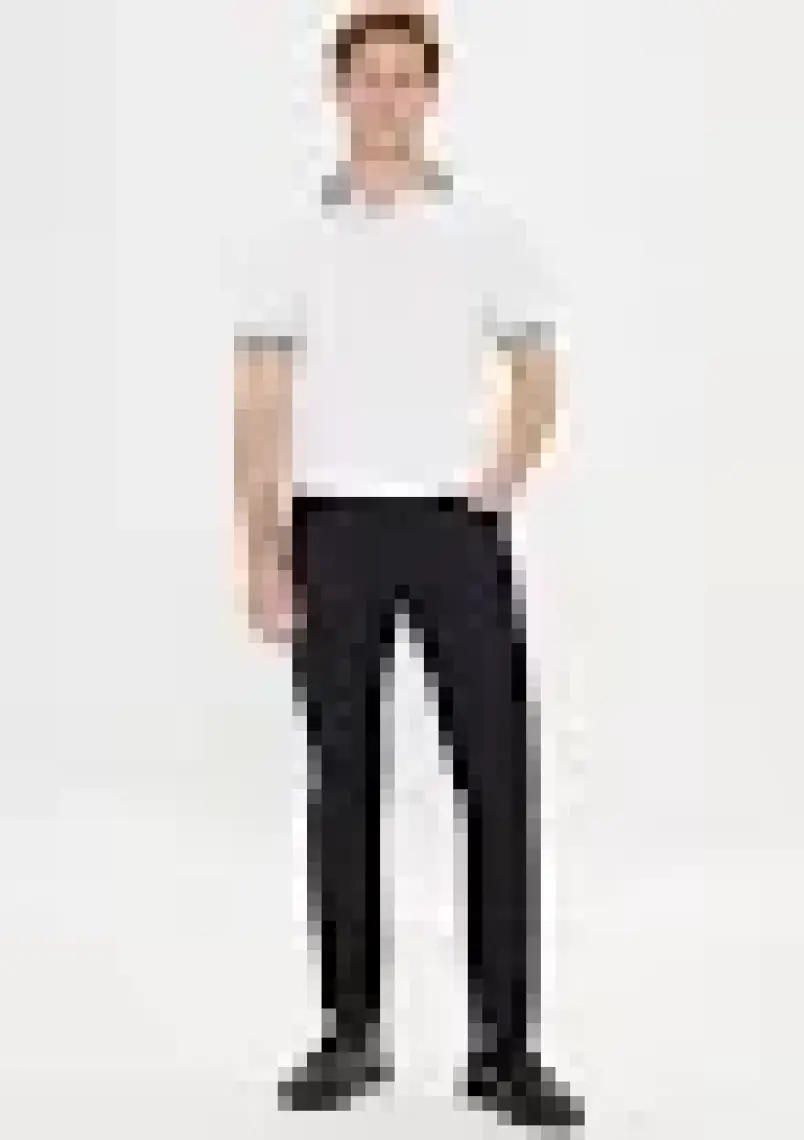 Altınyıldız Classics Erkek Siyah 360 Derece Her Yöne Esneyen Slim Fit Dar Kesim Diyagonal Esnek Desenli Pantolon