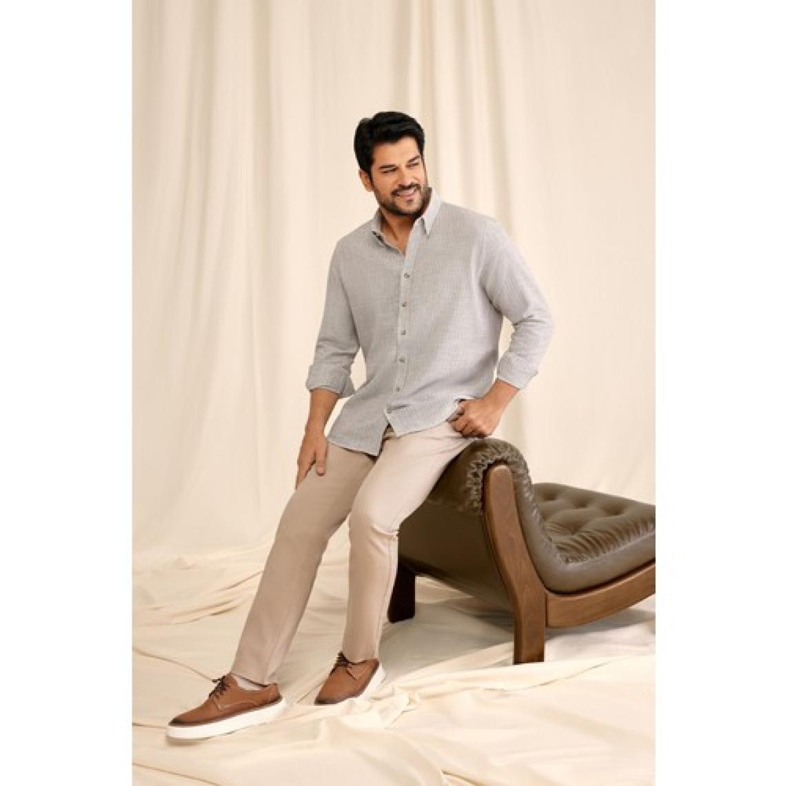 Altınyıldız Classics Erkek Taş 360 Derece Her Yöne Esneyen Slim Fit Dar Kesim Diyagonal Esnek Desenli Pantolon