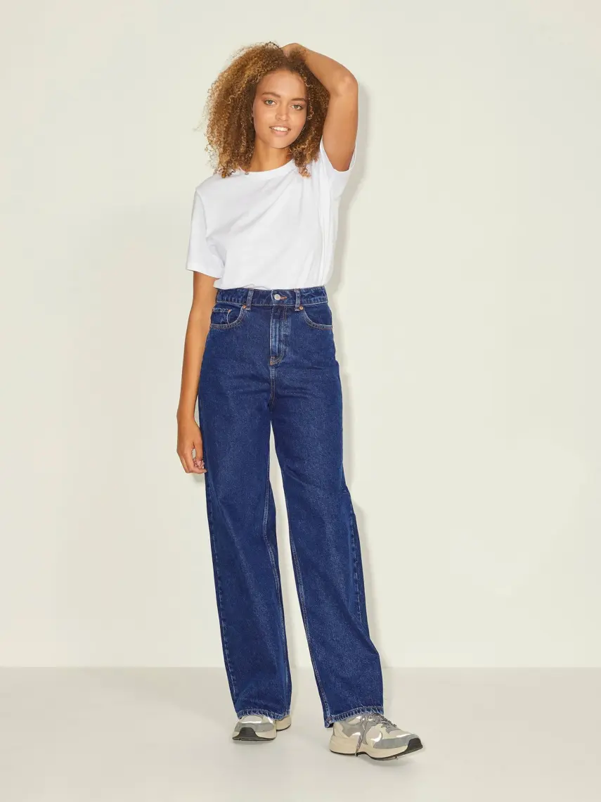 Jjxx   Koyu Kadın Denim Pantolon Jxtokyo Wıde Hw CRE6001 Noos