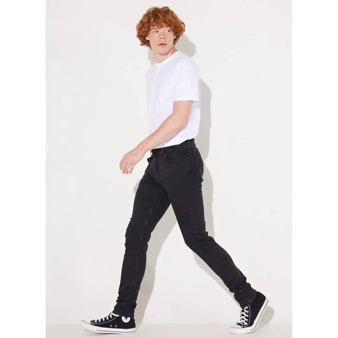 Lee Malone Skinny Fit Normal Bel Denim Esnek Jean Kot Pantolon
