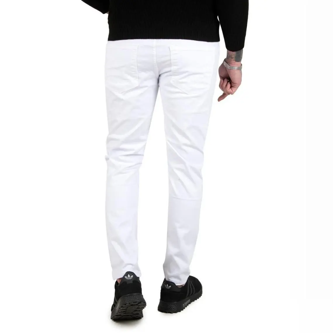 DeepSEA Beyaz Likralı Jeans Skinny Fit Esnek Kot Pantolon 2004157