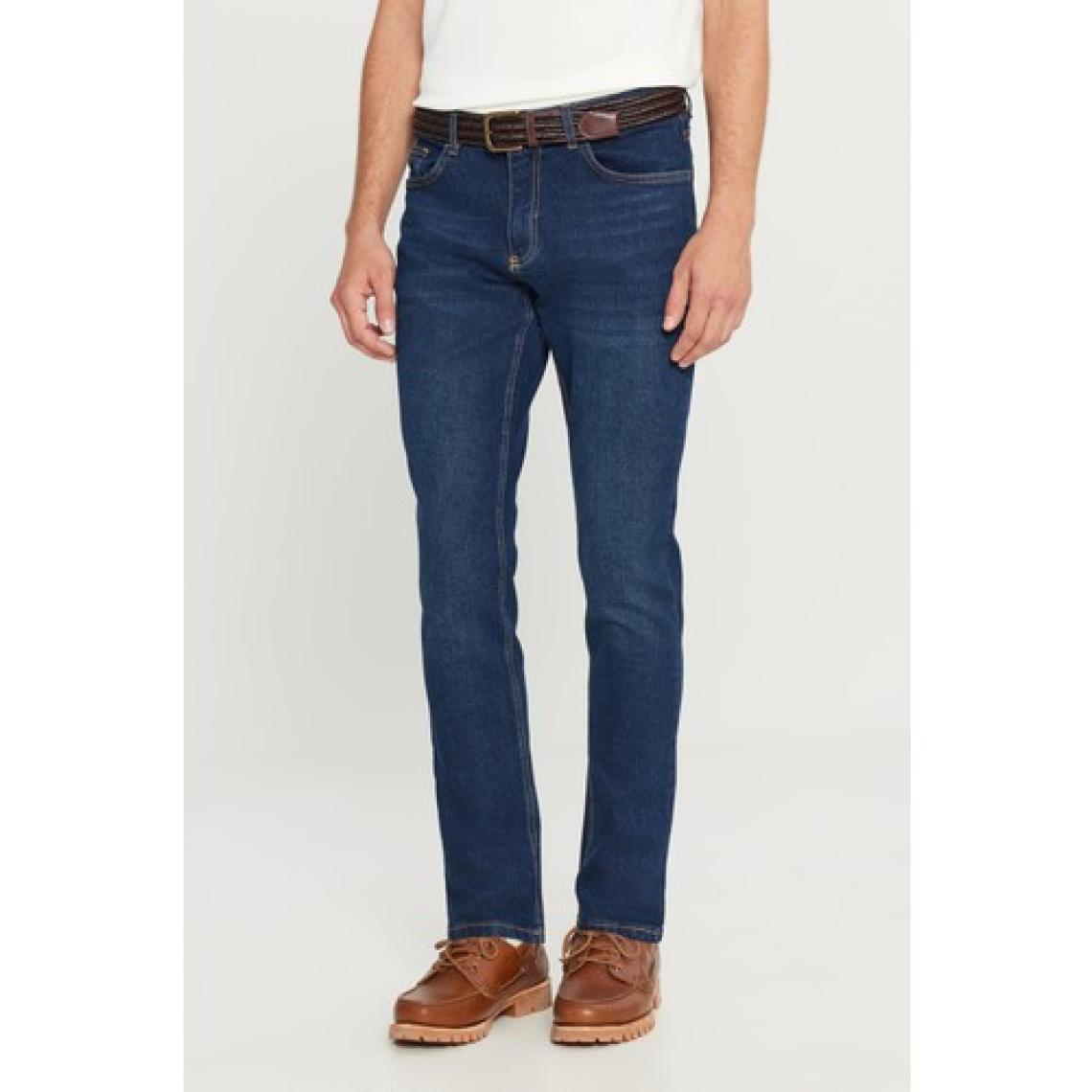 Altınyıldız Classics Erkek K.mavı Slim Fit Dar Kesim Magic Denim Esnek Jean Kot Pantolon