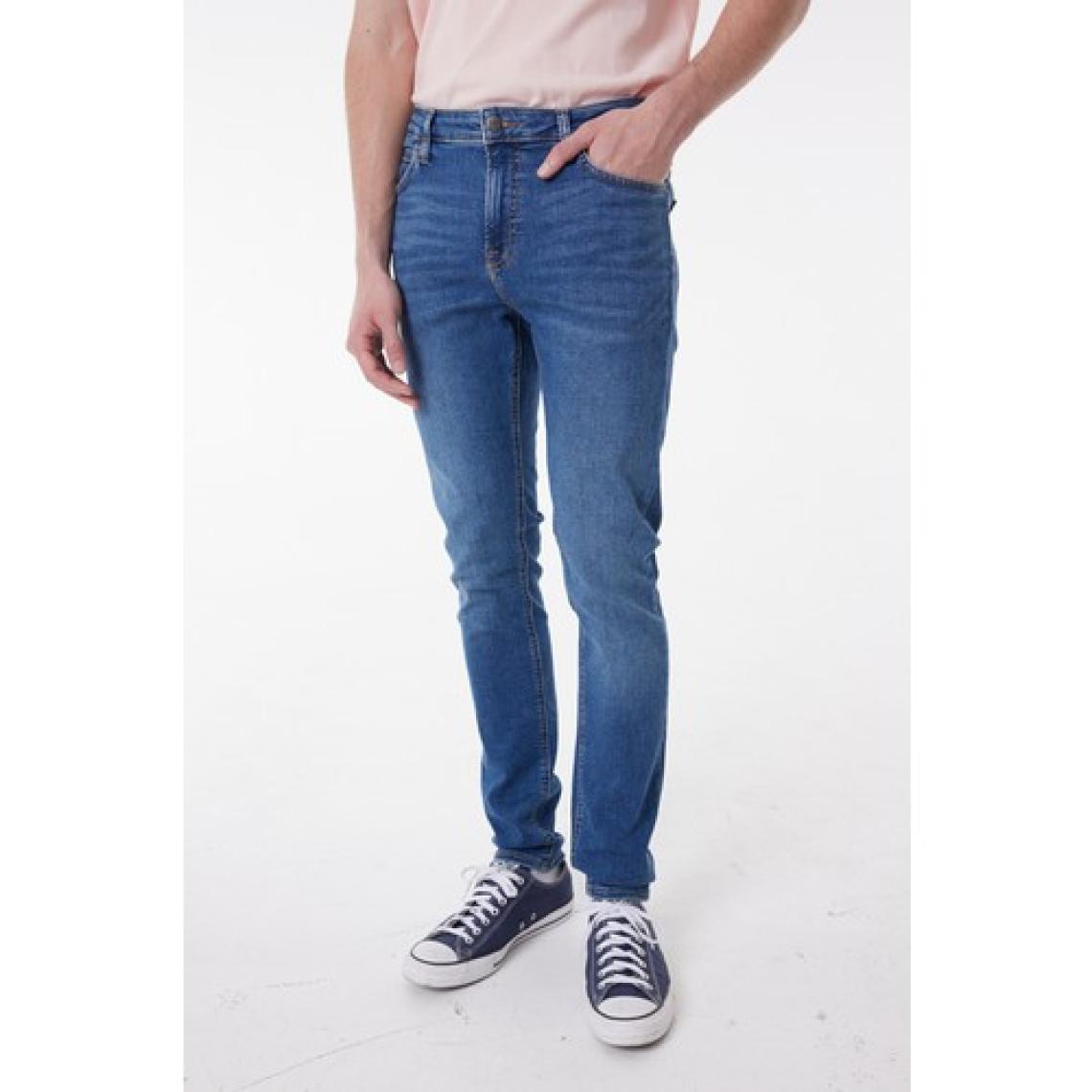 Lee Malone Skinny Fit Normal Bel Denim Esnek Jean Kot Pantolon