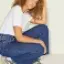 JJXX Jxtokyo Wide Hw Cre6001 Noos Düz Koyu Mavi Kadın Denim Pantolon