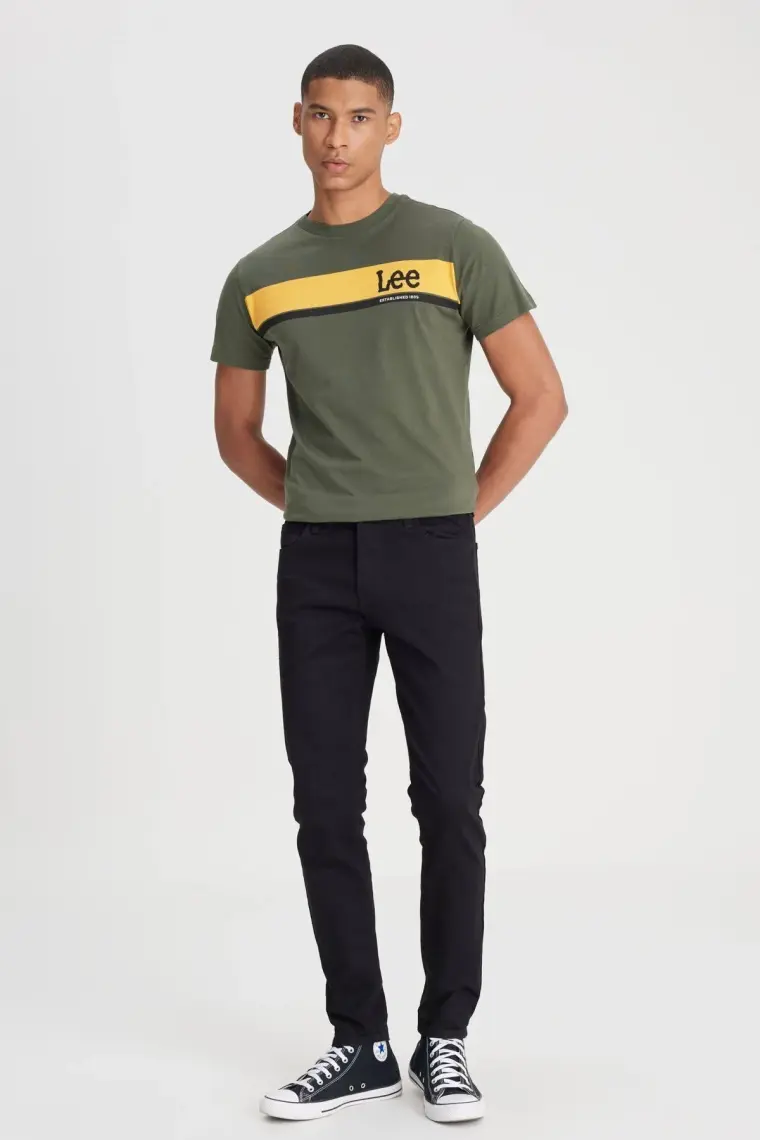 Lee Malone Skinny Fit Normal Bel Denim Esnek Jean Kot Pantolon