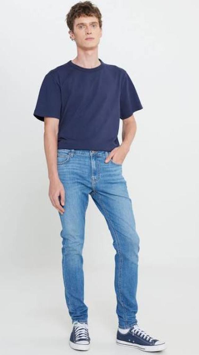 Skinny Fit Çok Dar Kesim Normal Bel Çok Dar Paça Malone Mavi Jean Kot Pantolon