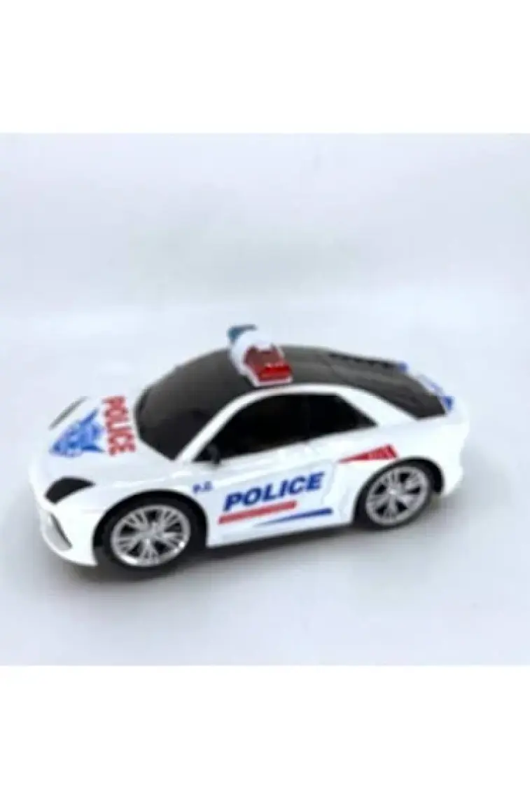 Işıklı Müzikli Polis Arabası - Çarp Dön Pilli Polis Arabası - Işıklı Sesli Oyuncak Araba