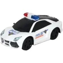 Işıklı Müzikli Polis Arabası - Çarp Dön Pilli Polis Arabası - Işıklı Sesli Oyuncak Araba