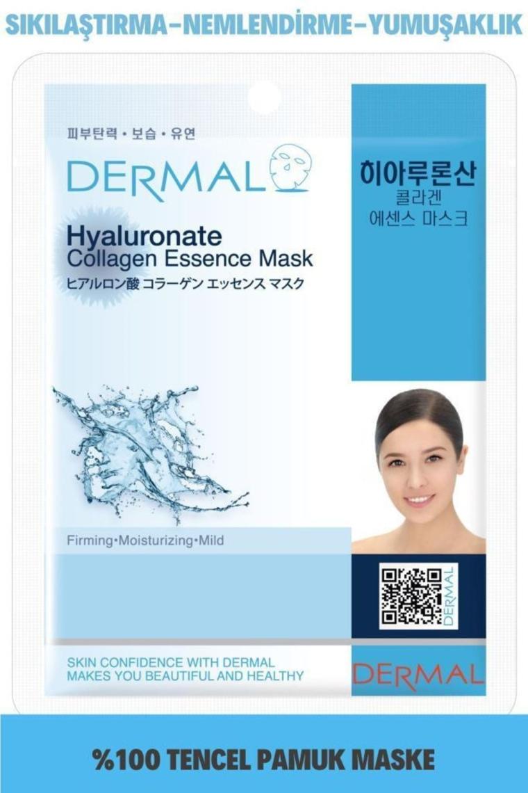 Sıkılaştırıcı, Nemlendirici, Yumuşatıcı Hiyalüronik Asit Kolajen Maske 23 Gr