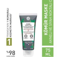 Karma, Yağlı Ve Akneye Eğilimli Ciltler Için Pure Menthe Kömür Maske-75 ml