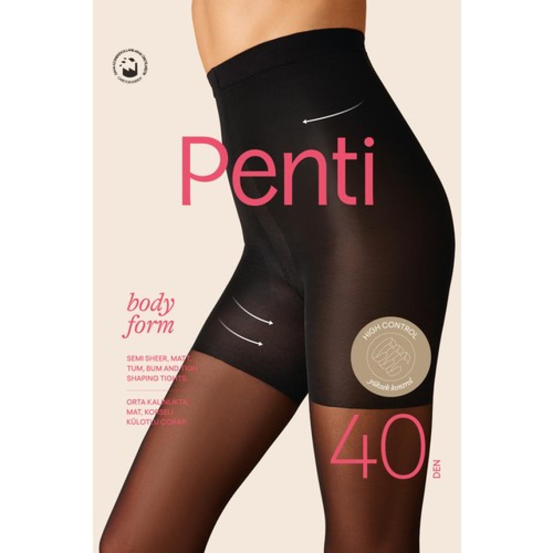 Penti Siyah Body Form Korse Etkili Külotlu Çorap-licious
