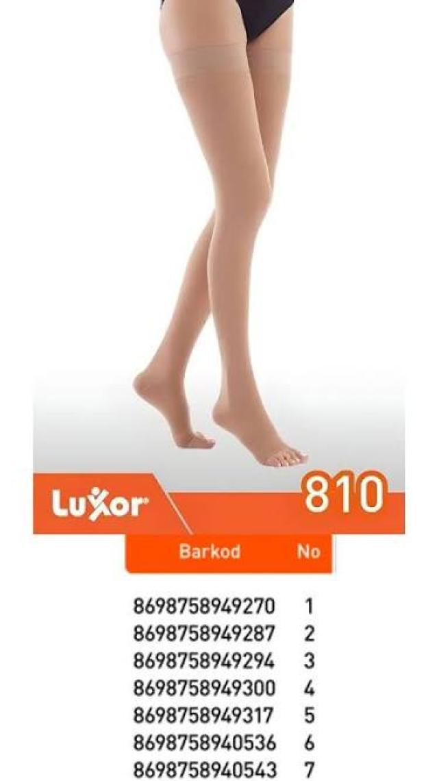 Luxor Dizüstü Burnu Açık Orta Basınç Varıs Çorabı