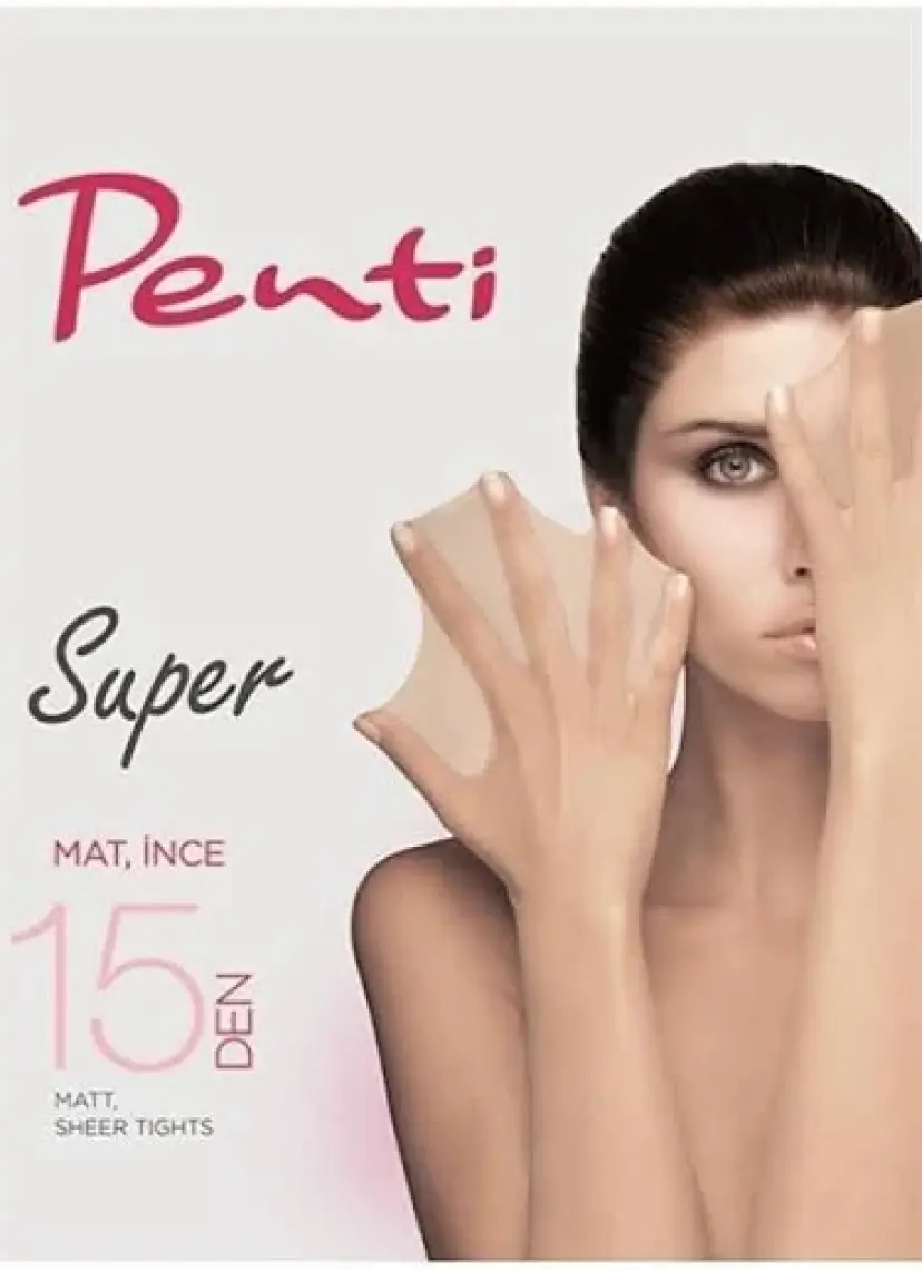 Penti Süper 15 Den Kadın Mat Külotlu Çorap Siyah