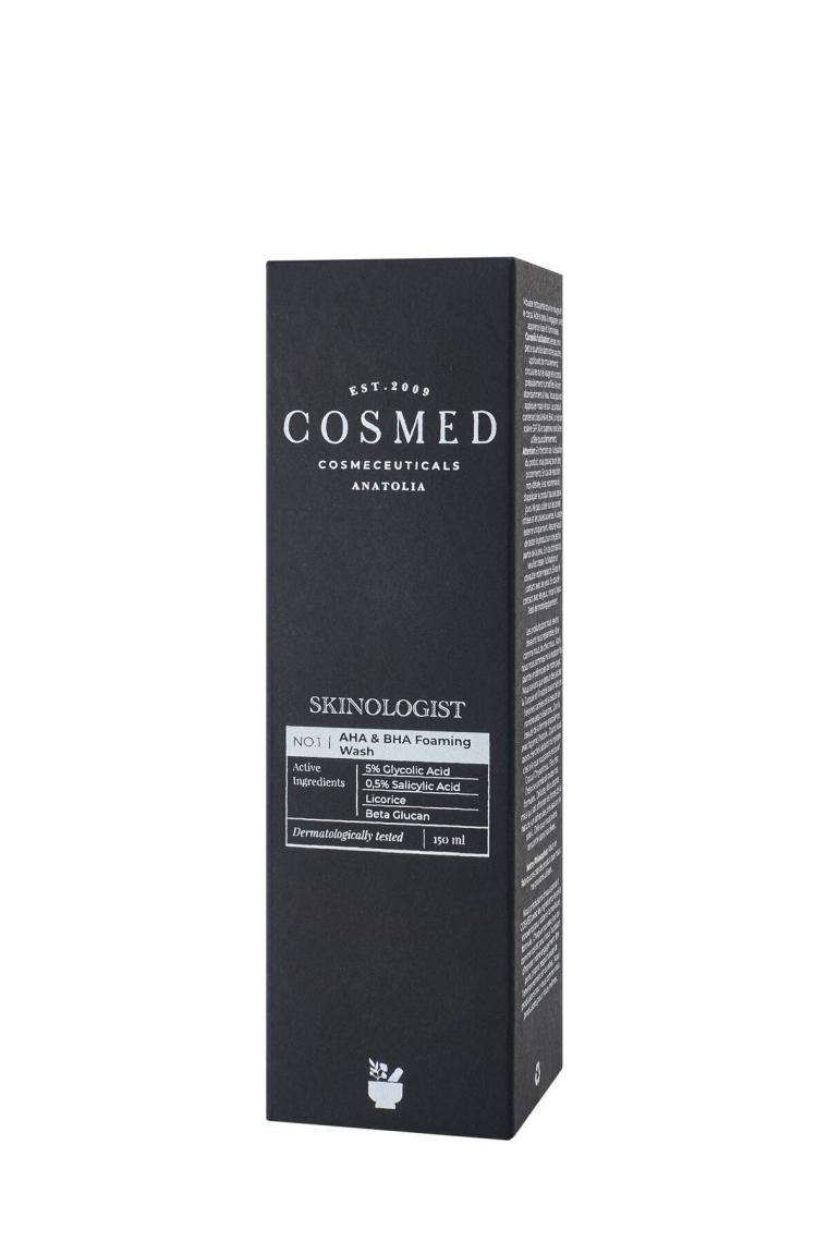 Skinologist Aha& Bha Foaming Wash/yağlı-karma Ciltler Için Köpük Temizleyici 150 ml