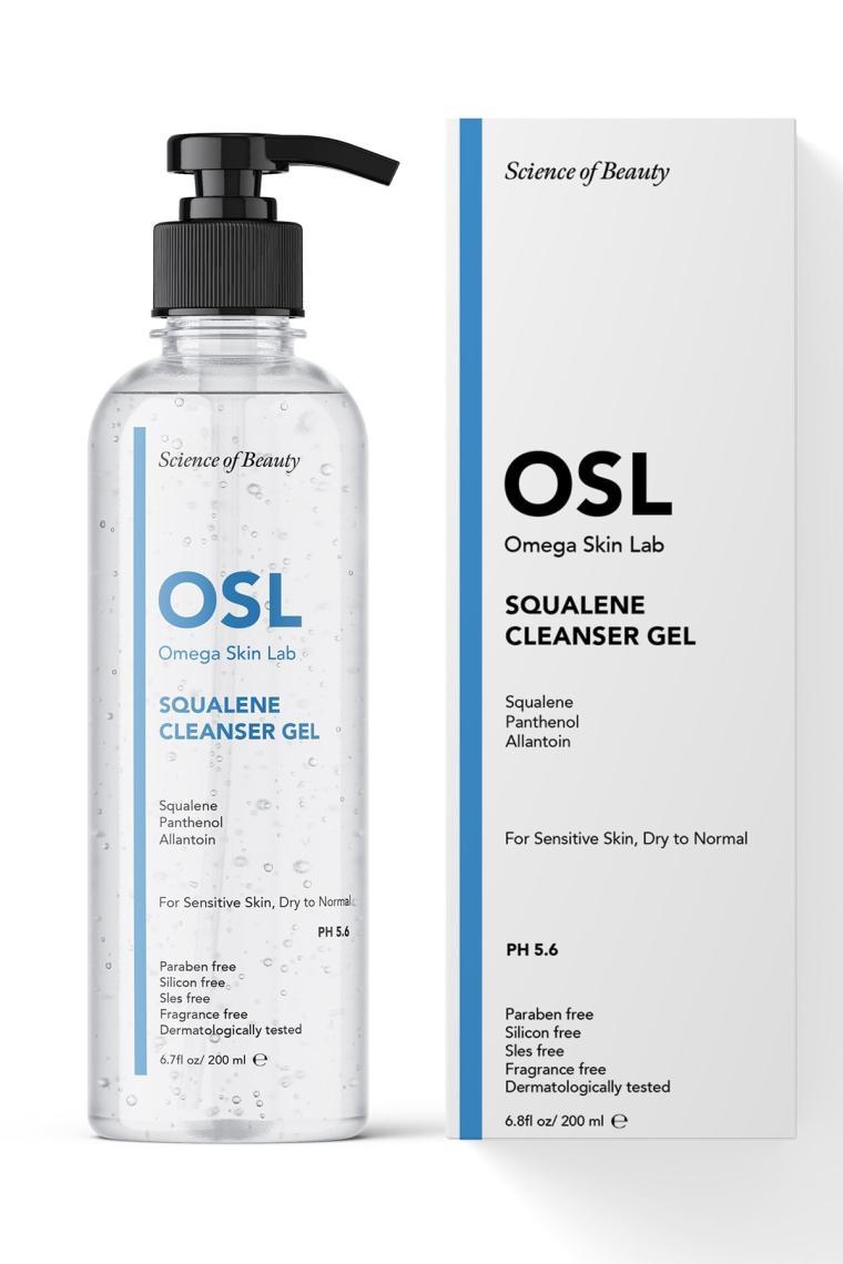 Squalene Cleanser Gel 200ml (HASSAS VE KURU CİLTLER İÇİN TEMİZLEME JELİ)