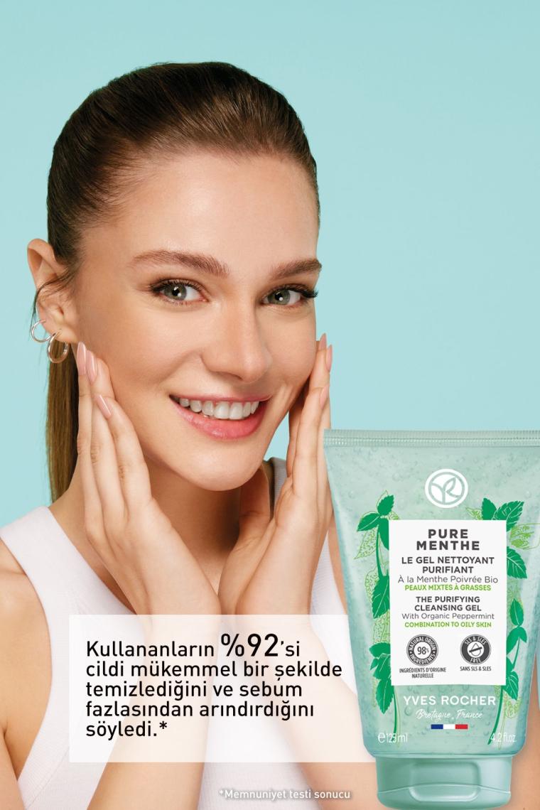 Karma Ve Yağlı Ciltler Için Pure Menthe Prebiyotik Yüz Yıkama Jeli-125 ml