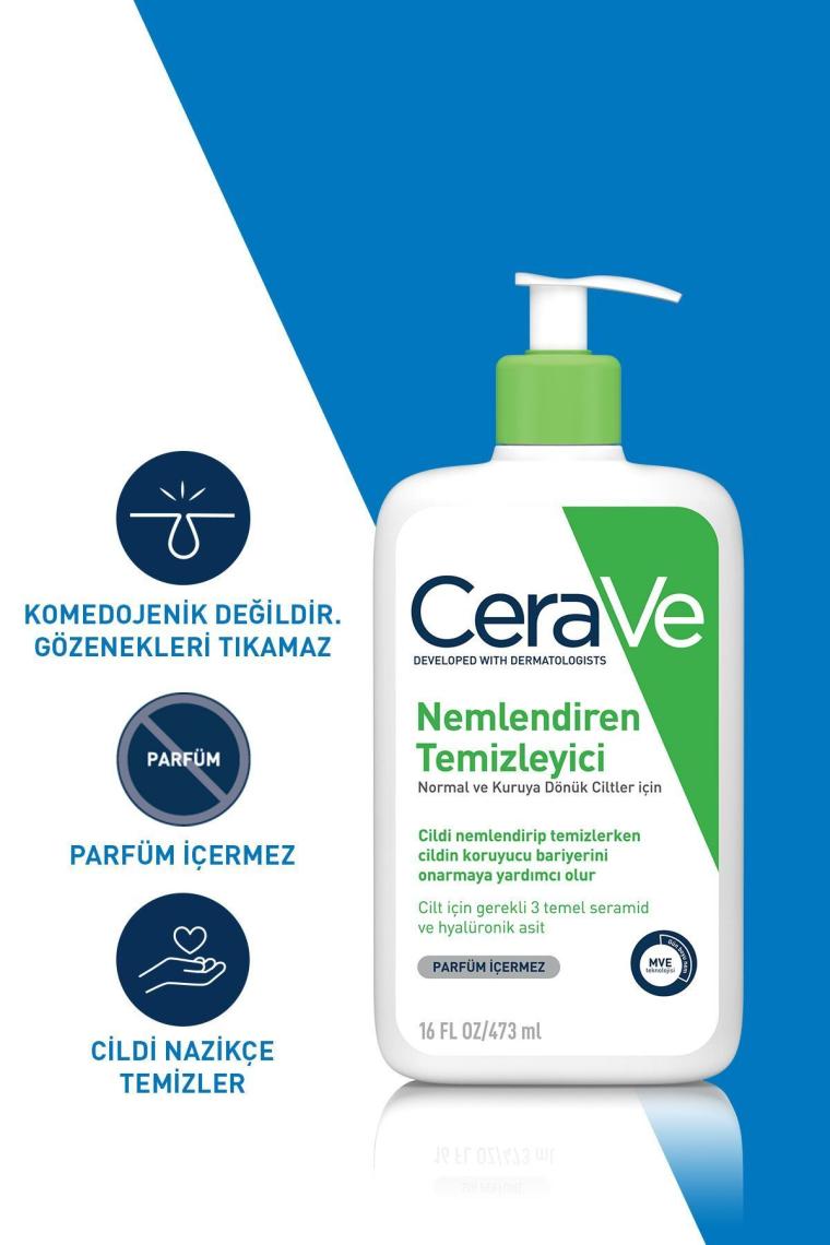 Normal Ve Kuru Ciltler İçin Nemlendiren Temizleyici 473ml