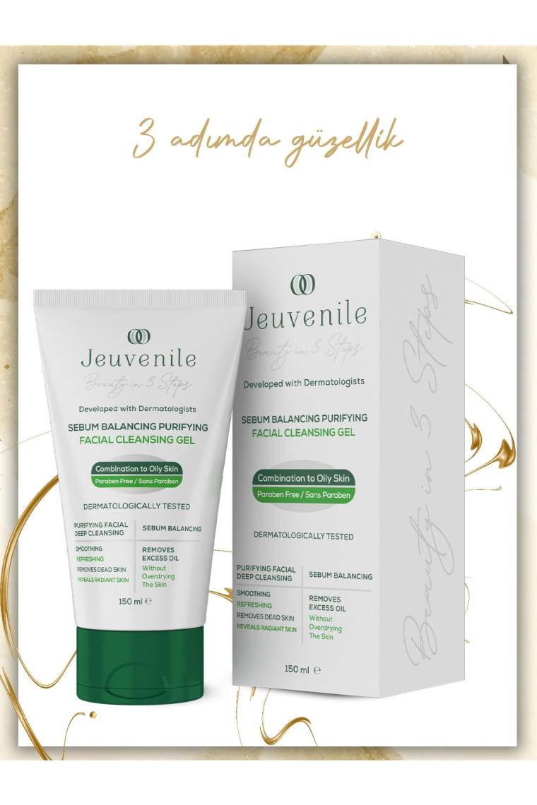 Sebum Dengeleyici Yüz Temizleme Jeli - Akne Karşıtı (Salicylic Acid, Panthenol, Lactic Acid)