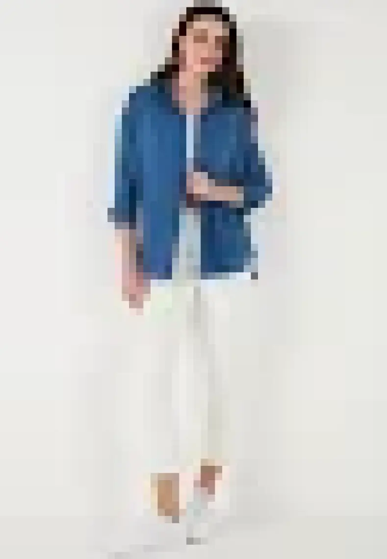 Lela Regular Fit Uzun Kollu Dokulu Gömlek Bayan Gömlek 6772799