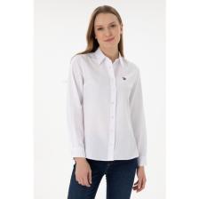 U.S. Polo Assn. Kadın Beyaz Gömlek Basic 50297002-VR013
