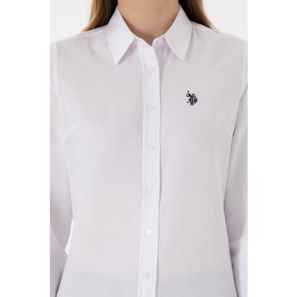 U.S. Polo Assn. Kadın Beyaz Gömlek Basic 50297002-VR013