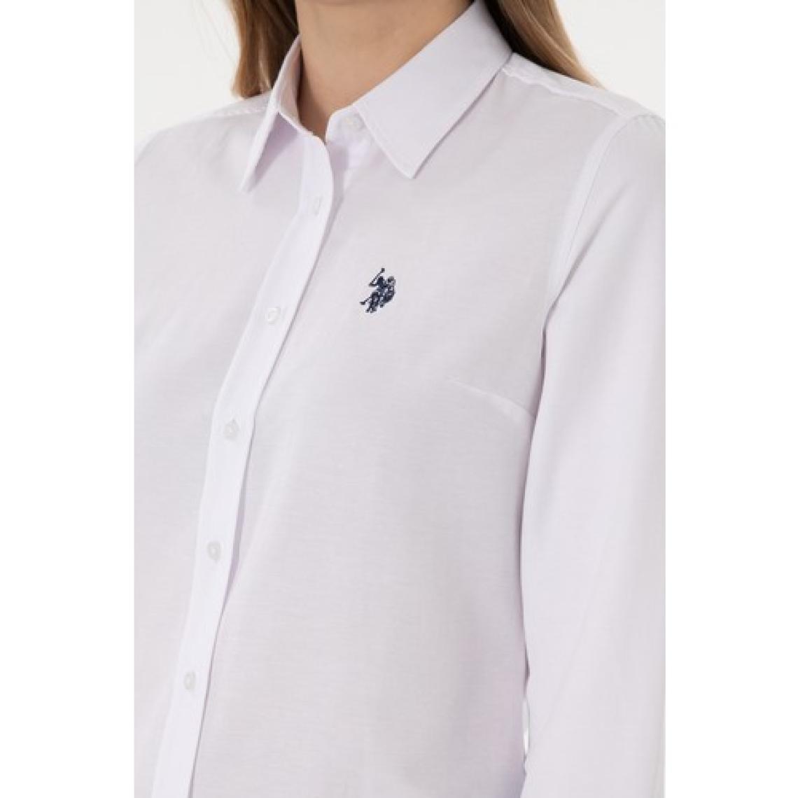 U.S. Polo Assn. Kadın Beyaz Gömlek Basic 50297002-VR013