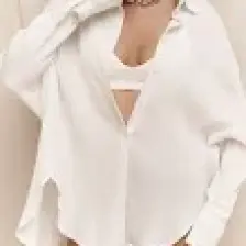 Mai Durres Beyaz Oversize Gömlek