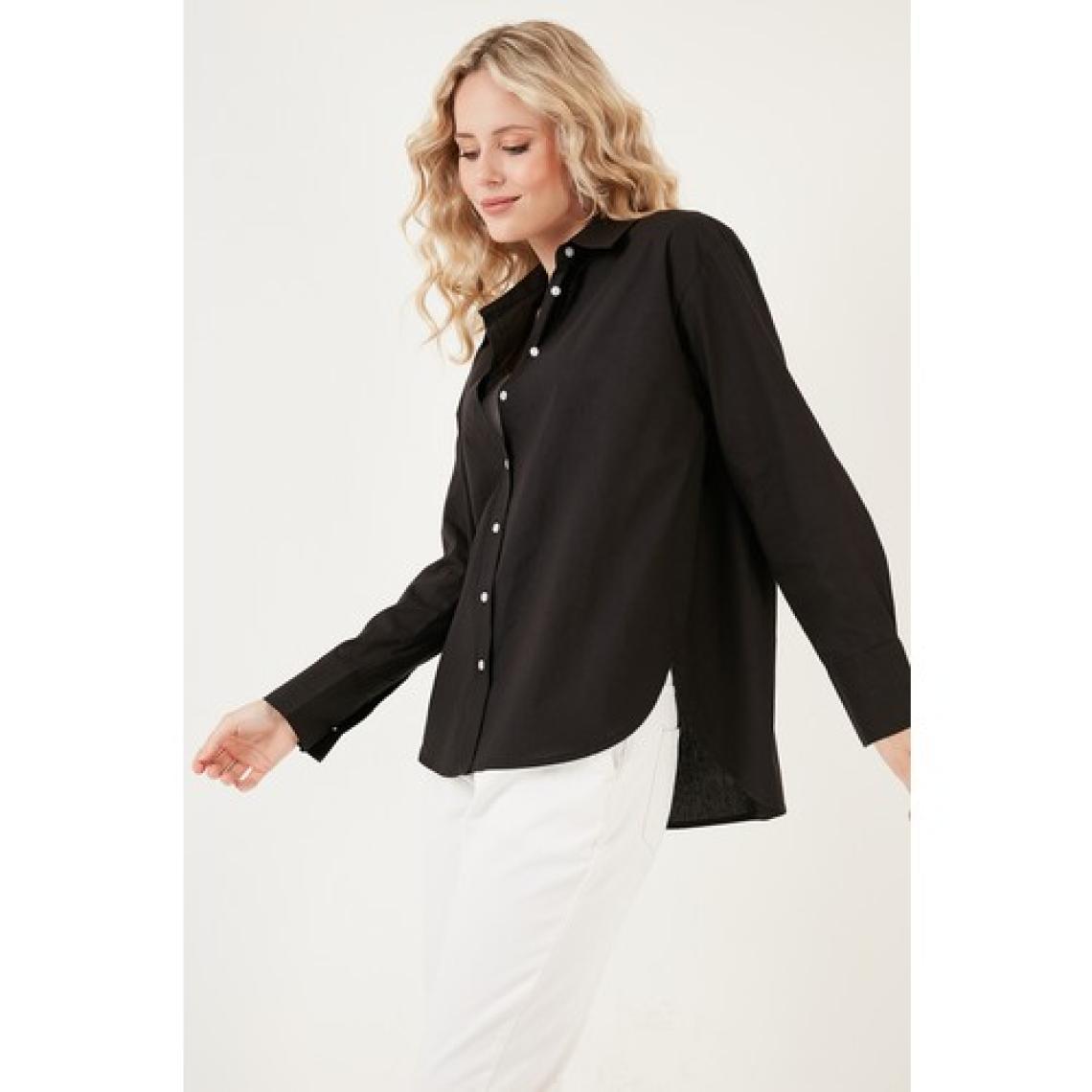 Lela Oversize % 100 Pamuk Poplin Gömlek Bayan Gömlek CF21S163867