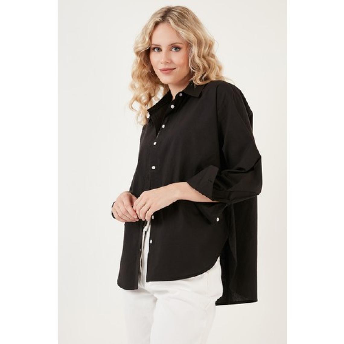 Lela Oversize % 100 Pamuk Poplin Gömlek Bayan Gömlek CF21S163867