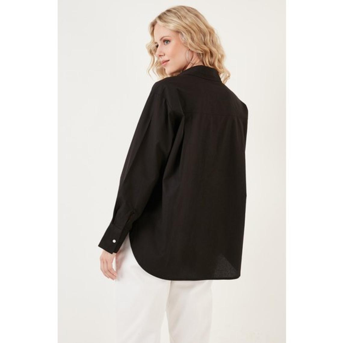 Lela Oversize % 100 Pamuk Poplin Gömlek Bayan Gömlek CF21S163867