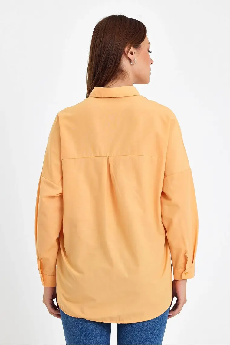 Rodi Oversize Uzun Basic Gömlek DS22YB113900