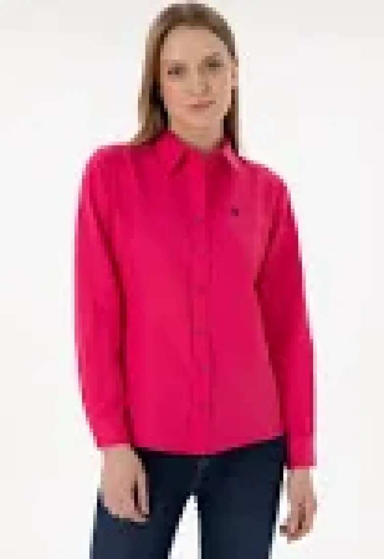 U.S. Polo Assn. Kadın Fuşya Gömlek Basic 50297002-VR023