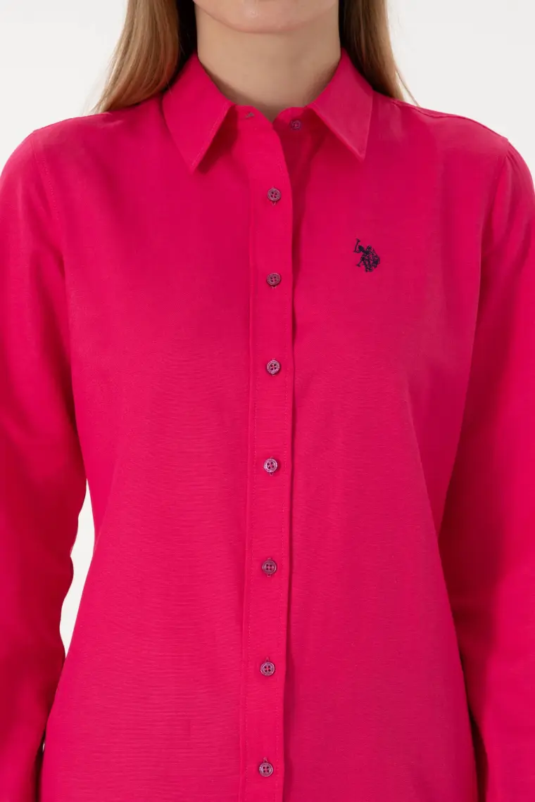 U.S. Polo Assn. Kadın Fuşya Gömlek Basic 50297002-VR023