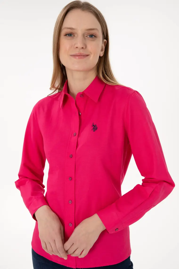 U.S. Polo Assn. Kadın Fuşya Gömlek Basic 50297002-VR023