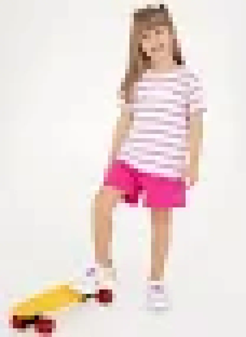 U.S. Polo Assn. Kız Çocuk Ekru Tişört Basic 50294737-VR019