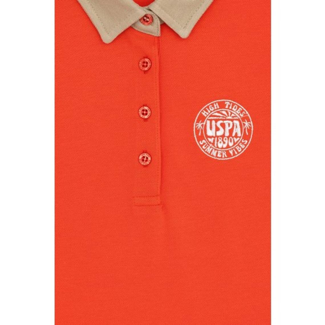 U.S. Polo Assn. Kız Çocuk Nar Çiçeği Tişört 50288435-VR239