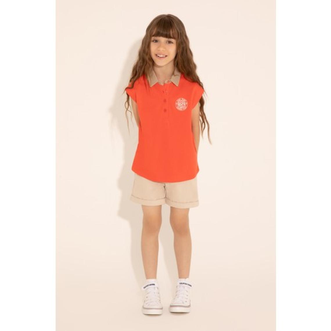 U.S. Polo Assn. Kız Çocuk Nar Çiçeği Tişört 50288435-VR239