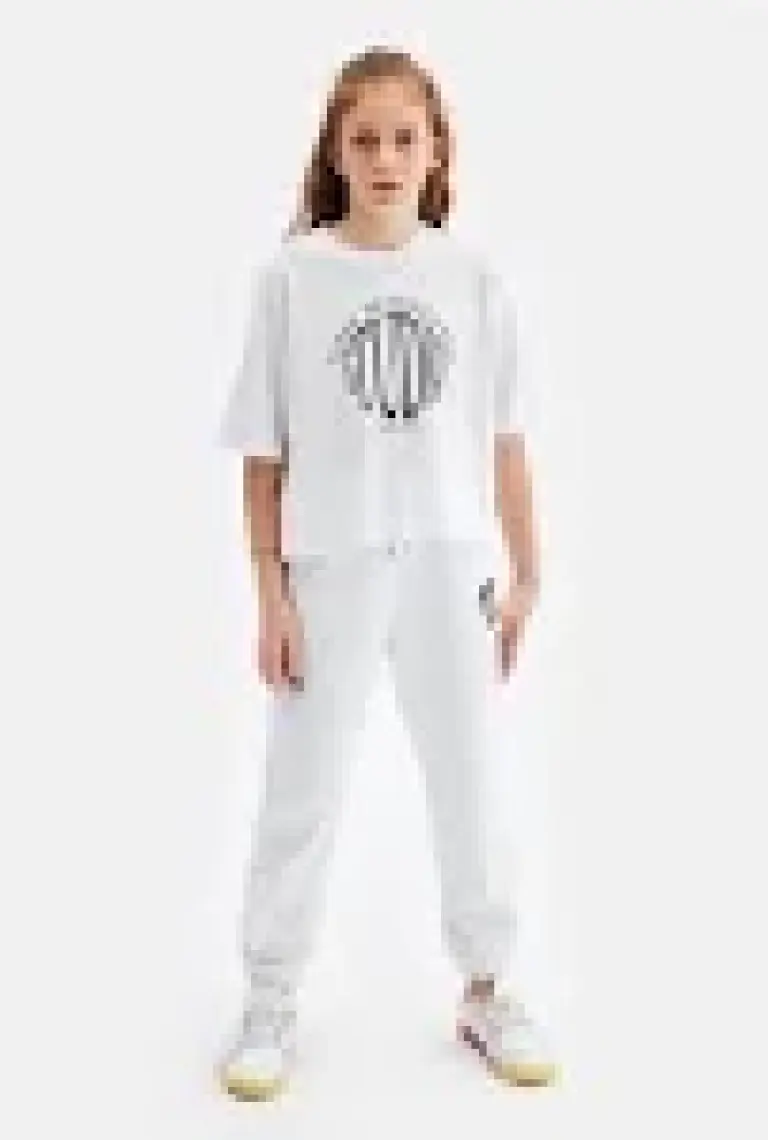Tyess Kız Çocuk Beyaz Tshirt 23PSSTJ4508