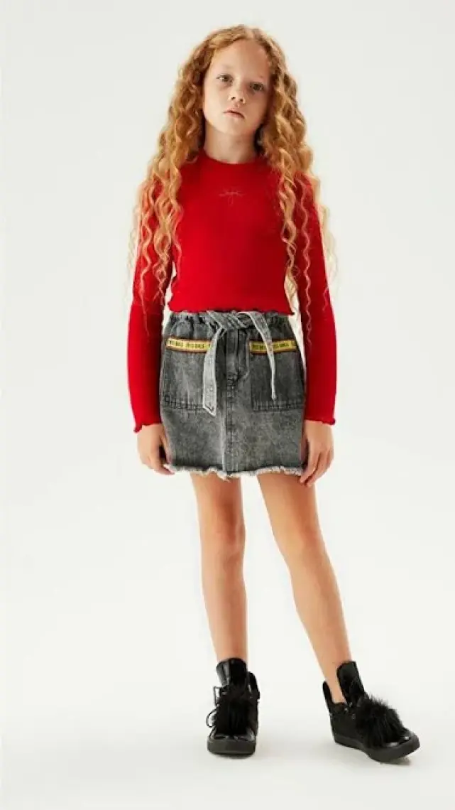 Tyess Kız Çocuk Kırmızı T-Shirt 23FW0TJ4513