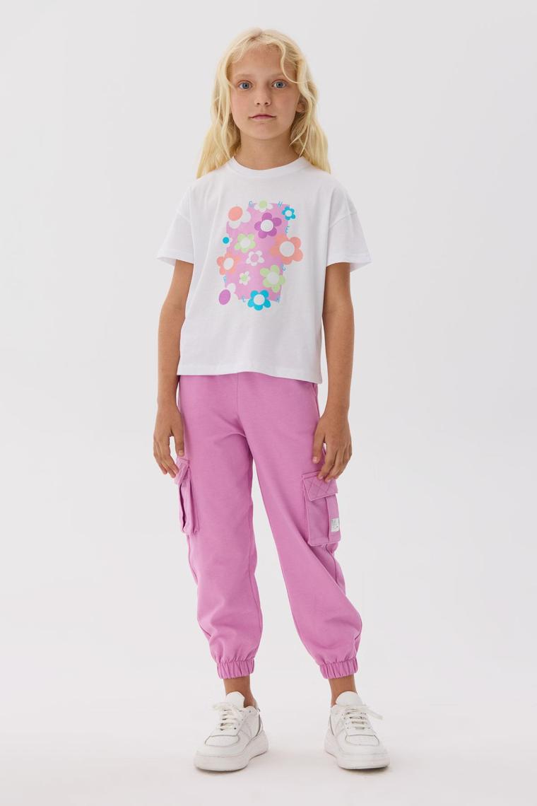 Tyess Bg Store Kız Çocuk Beyaz T-Shirt