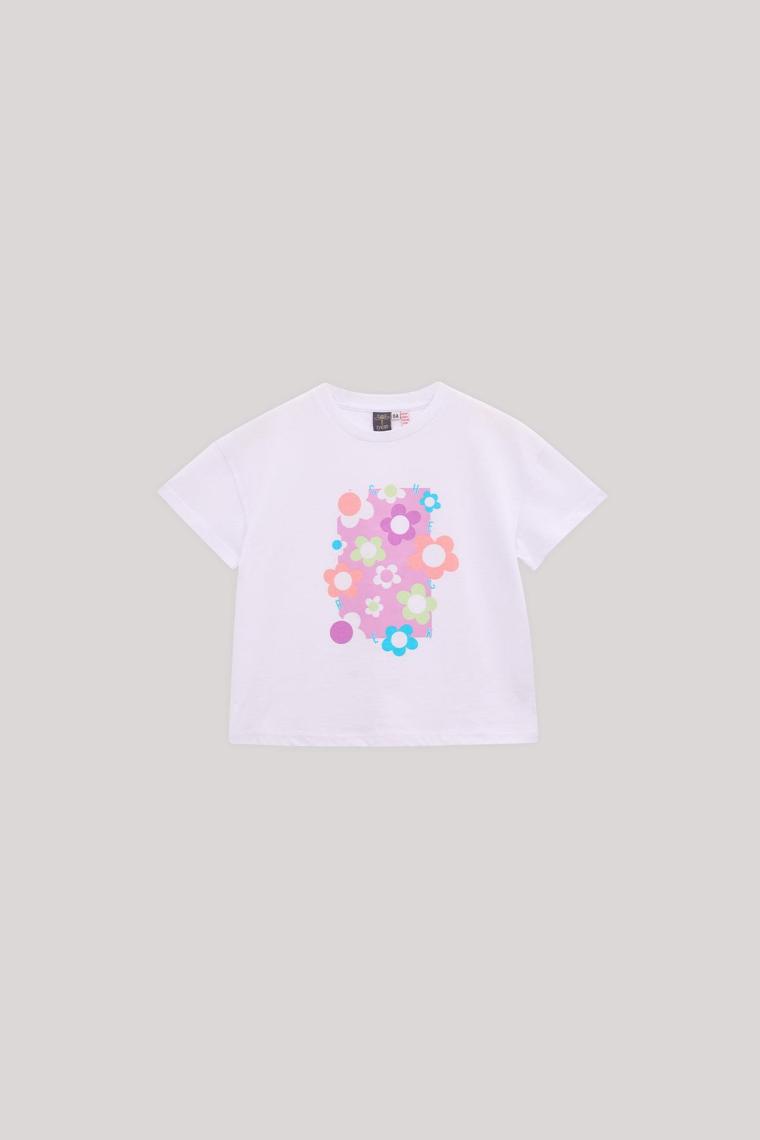 Tyess Bg Store Kız Çocuk Beyaz T-Shirt