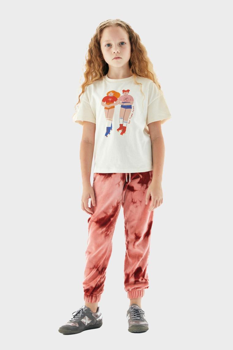 Tyess Bg Store Kız Çocuk Krem T-Shirt 23PFWTJ4509