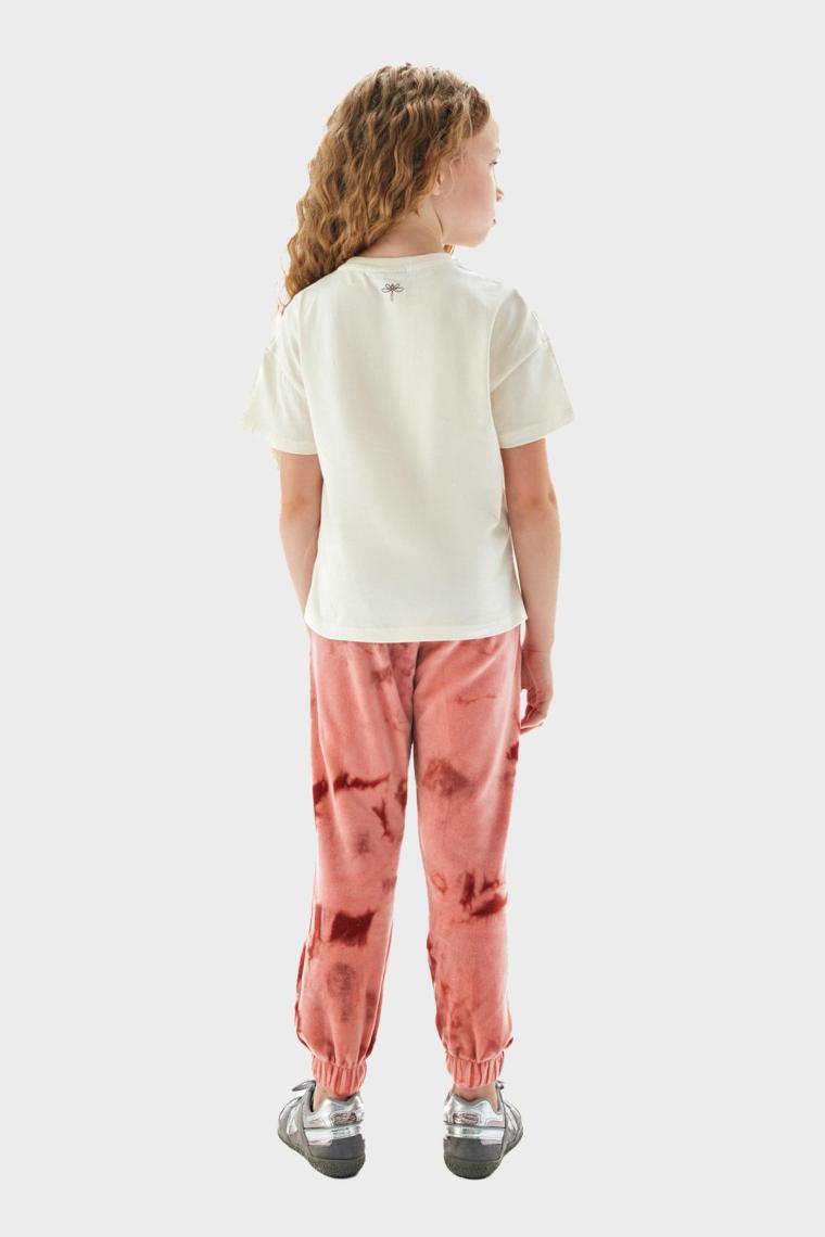 Tyess Bg Store Kız Çocuk Krem T-Shirt 23PFWTJ4509