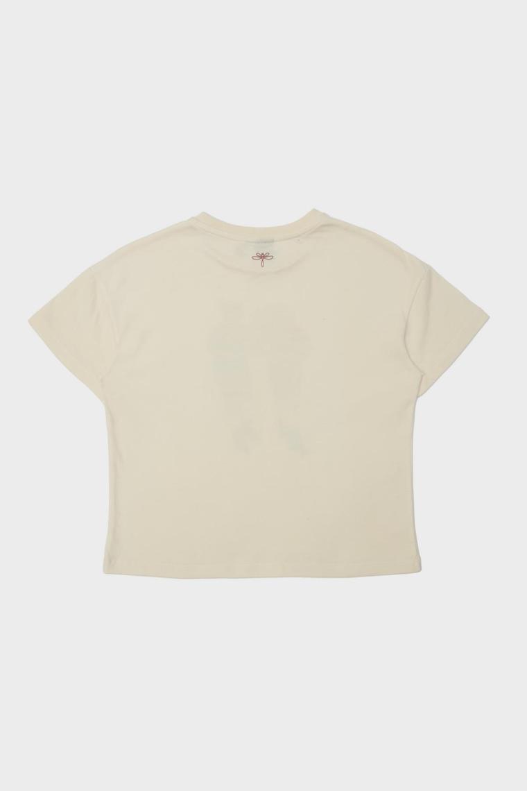 Tyess Bg Store Kız Çocuk Krem T-Shirt 23PFWTJ4509
