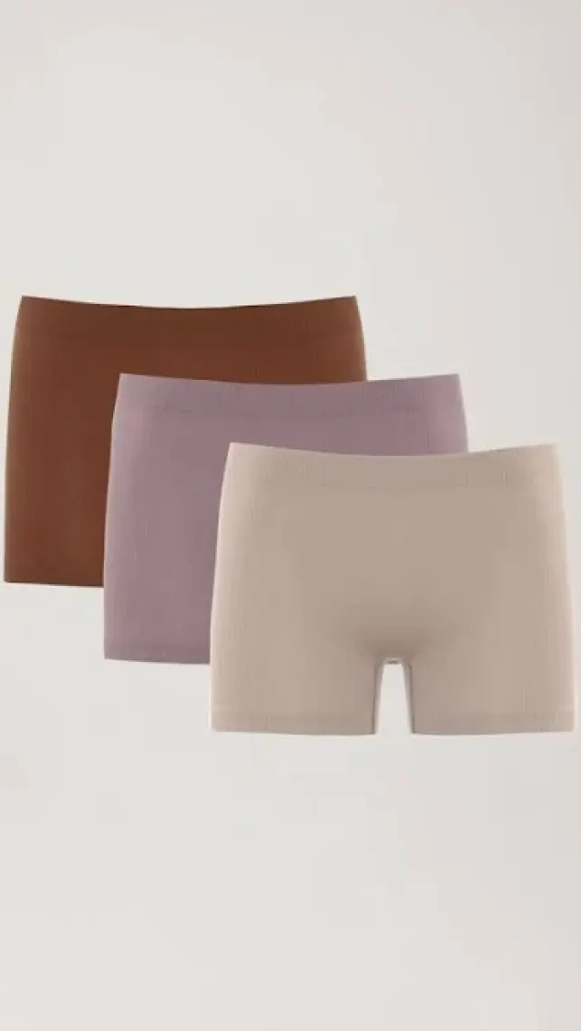 Los Ojos 3 Adet Seamless Boxer Külot 3xboyshort
